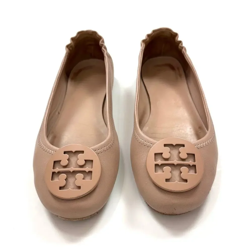 Tory Burch Minnie Travel Ballet Flats in Goan Sand